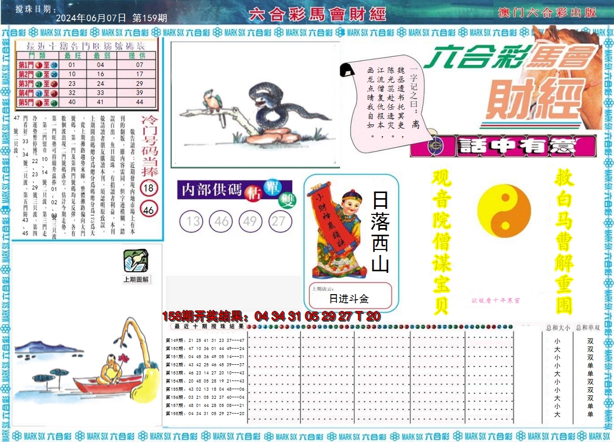 2024159期马会财经A