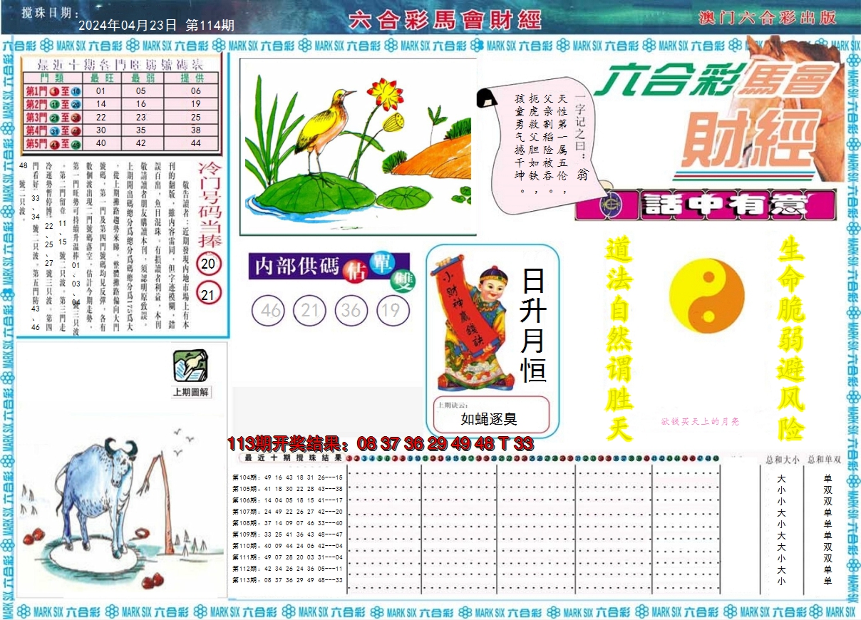 2024114期马会财经A