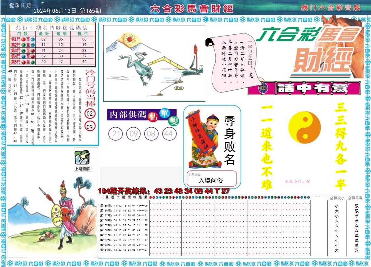 2024165期马会财经A