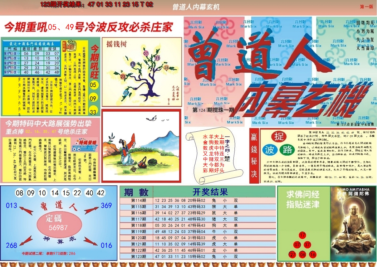 2024124期曾道人内幕A