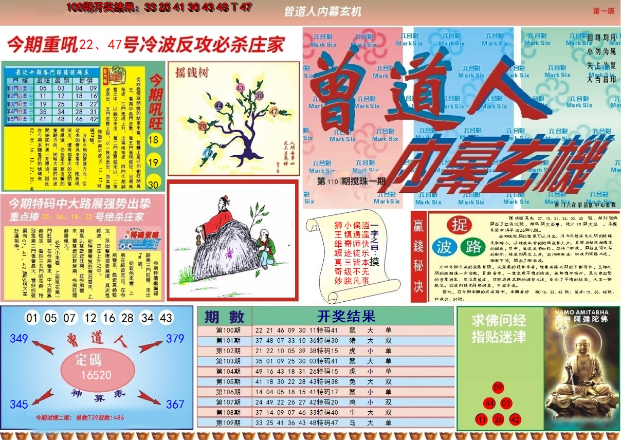 2024110期曾道人内幕A