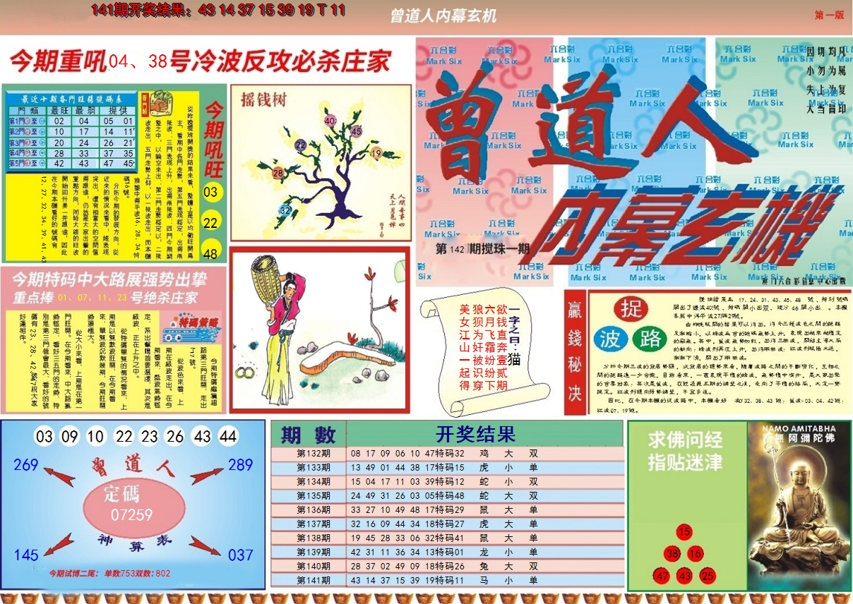 2024142期曾道人内幕A