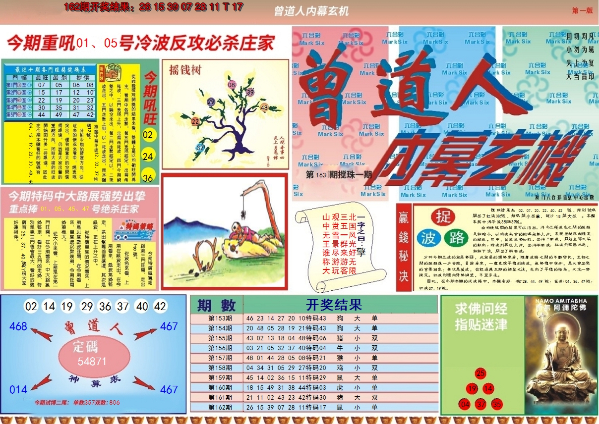 2024163期曾道人内幕A