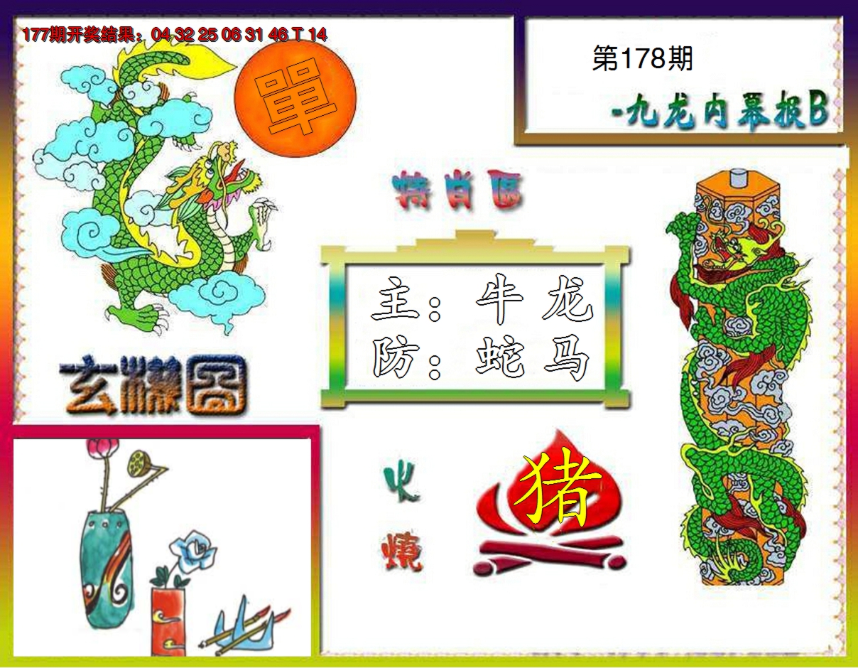 2024178期九龙内幕特肖图B