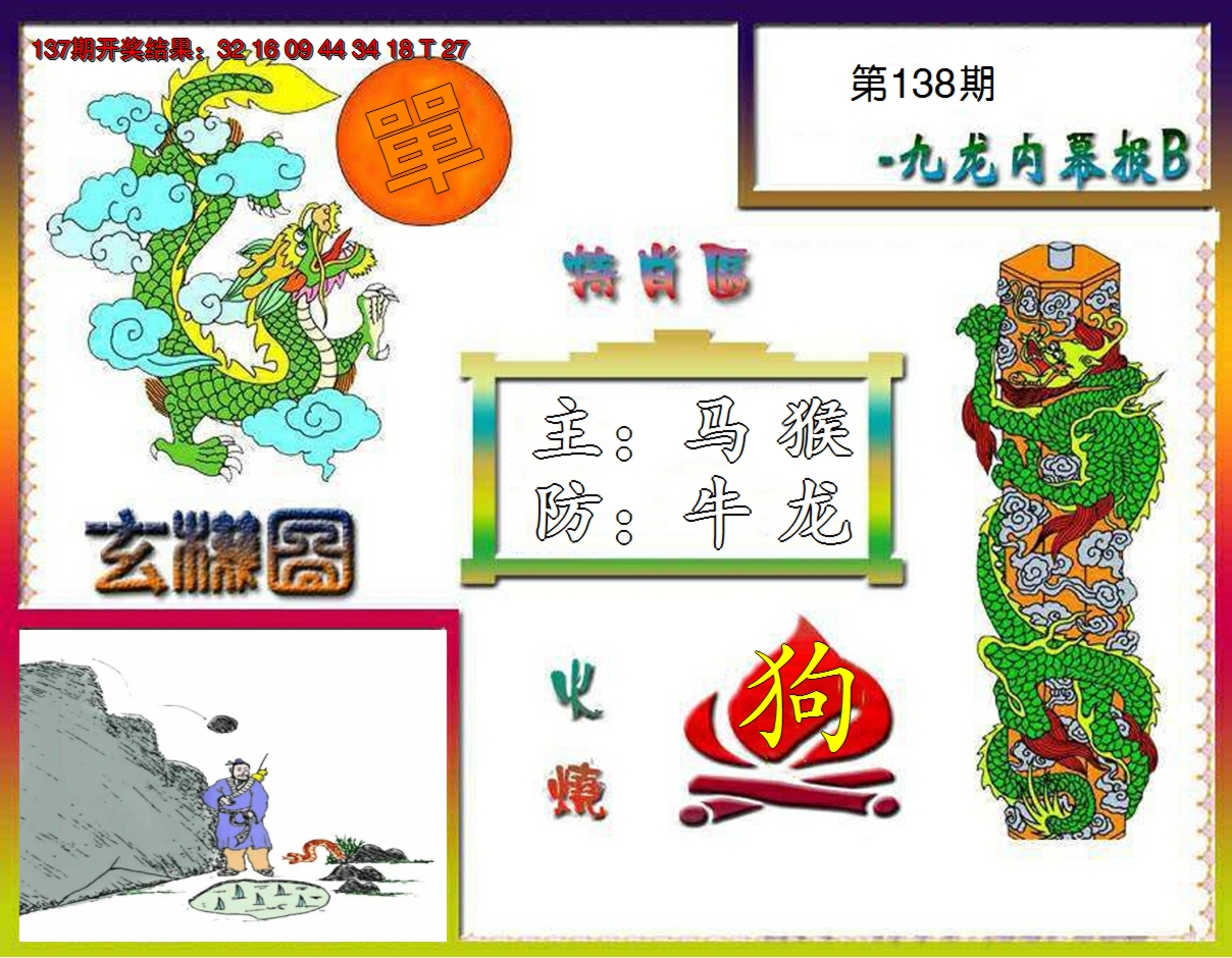 2024138期九龙内幕特肖图B