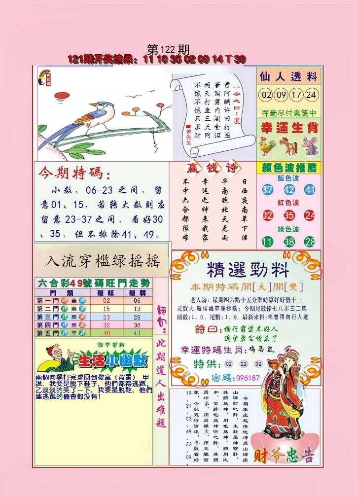 2024122期大富大贵