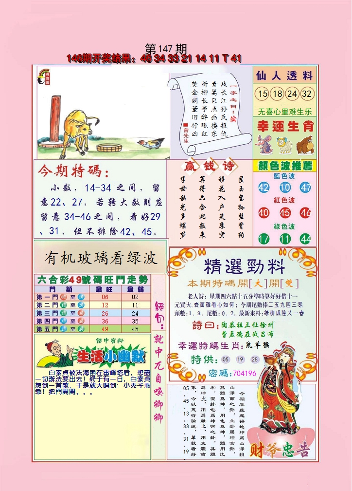 2024147期大富大贵