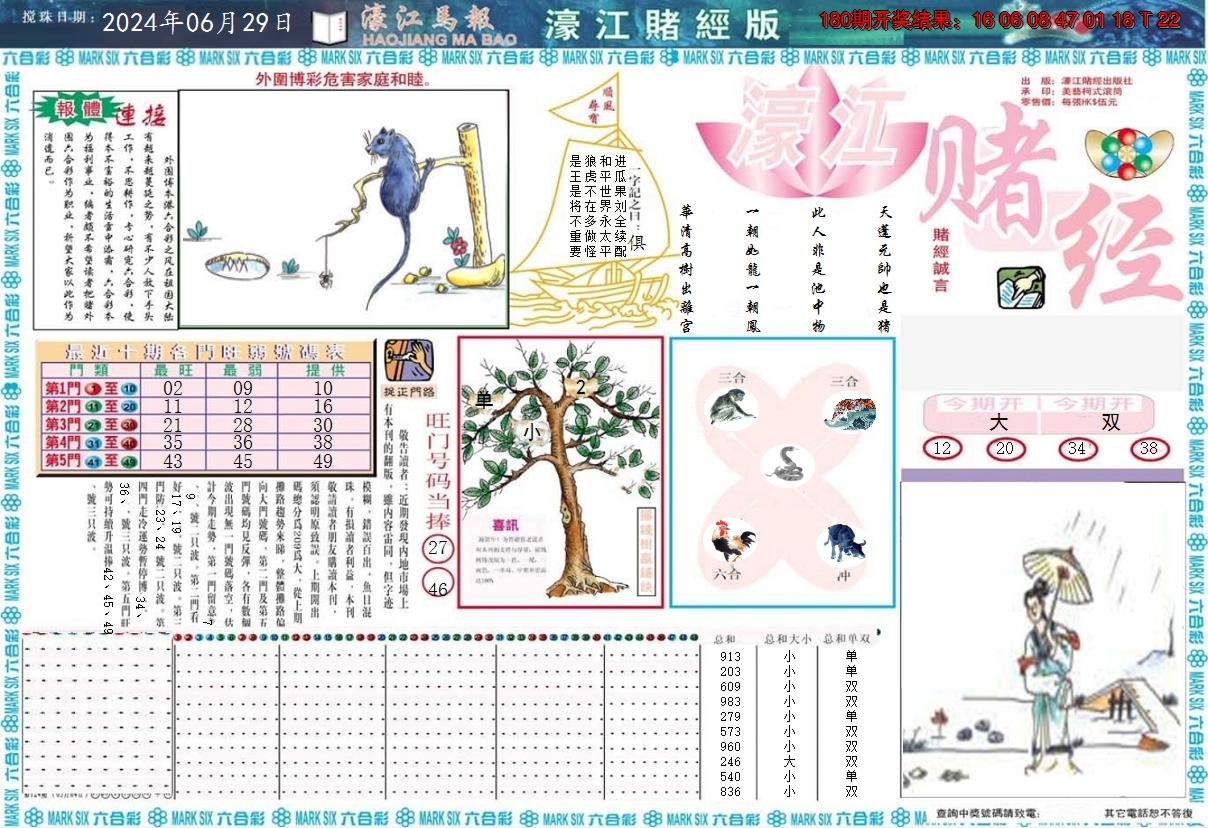 2024181期濠江赌经A