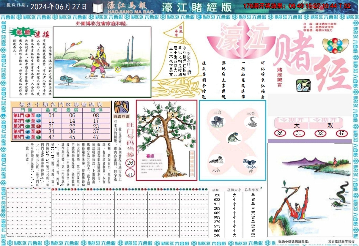 2024179期濠江赌经A