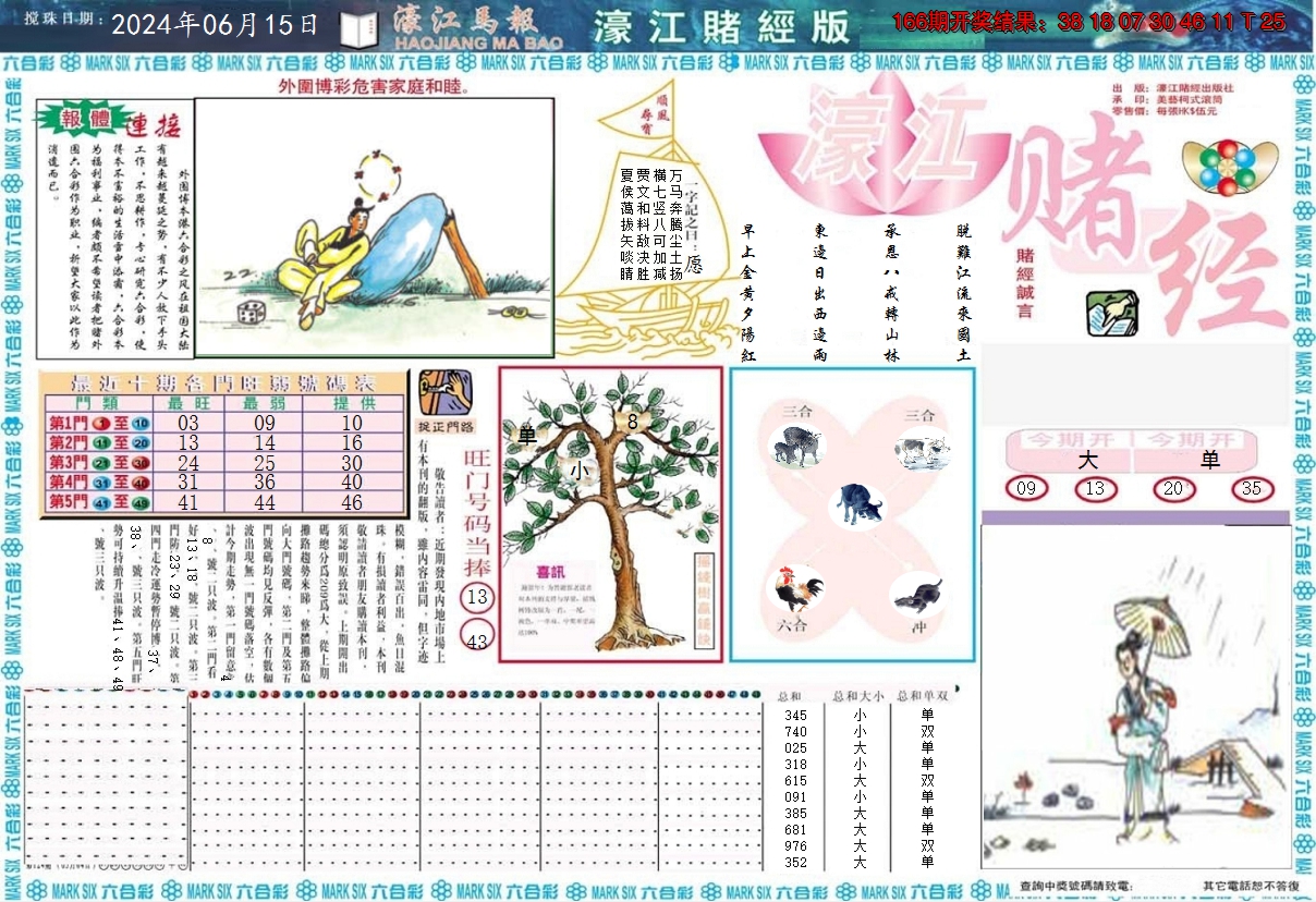 2024167期濠江赌经A