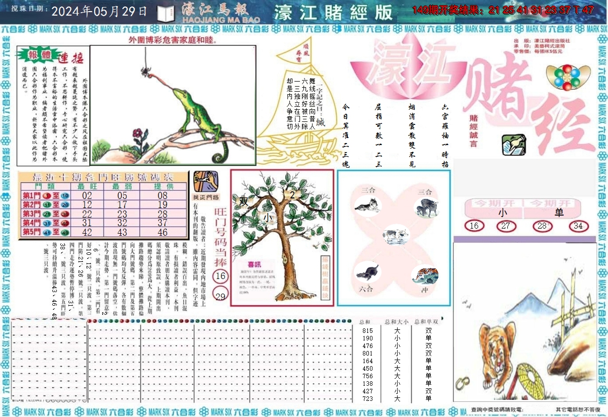 2024150期濠江赌经A