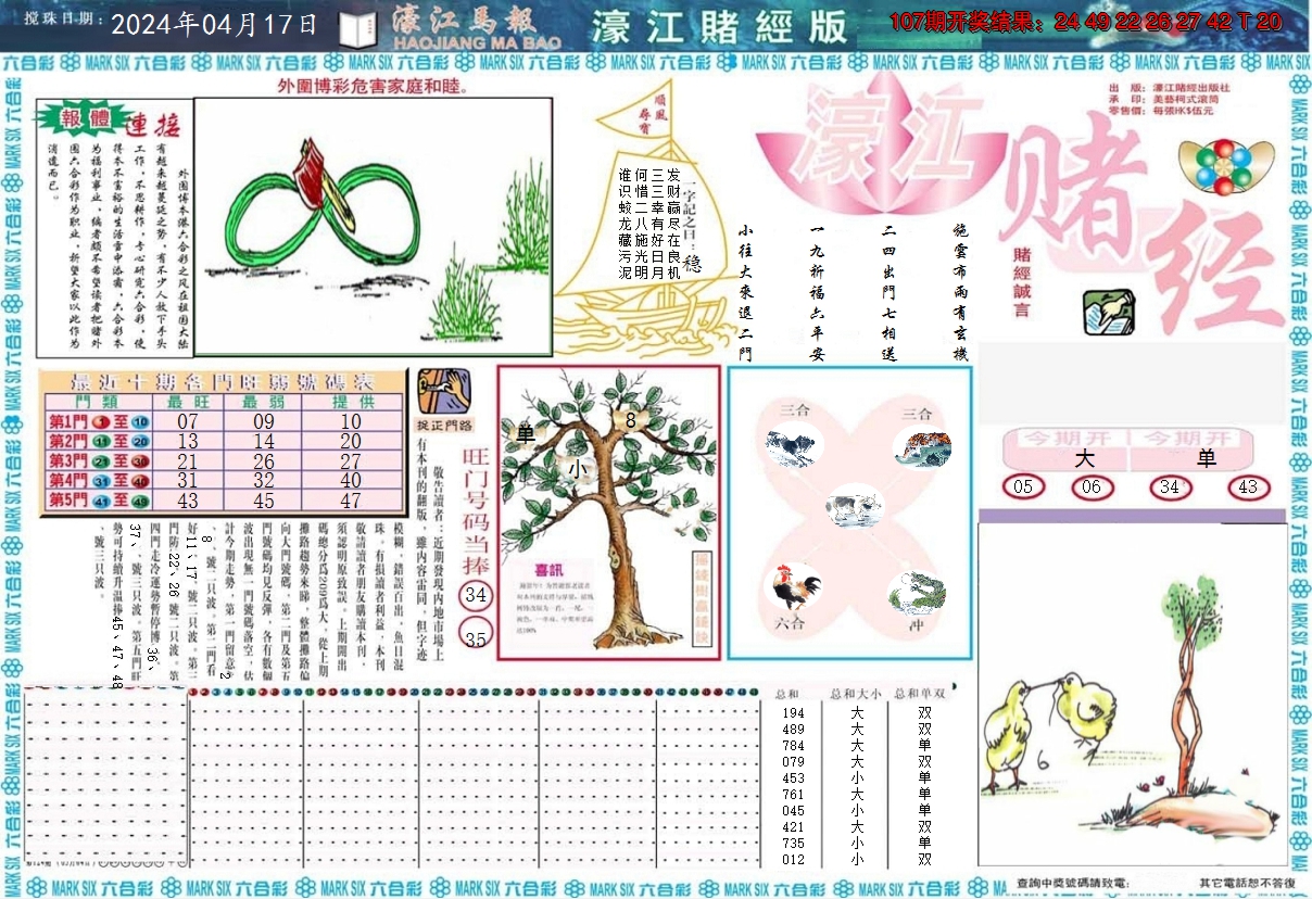 2024108期濠江赌经A