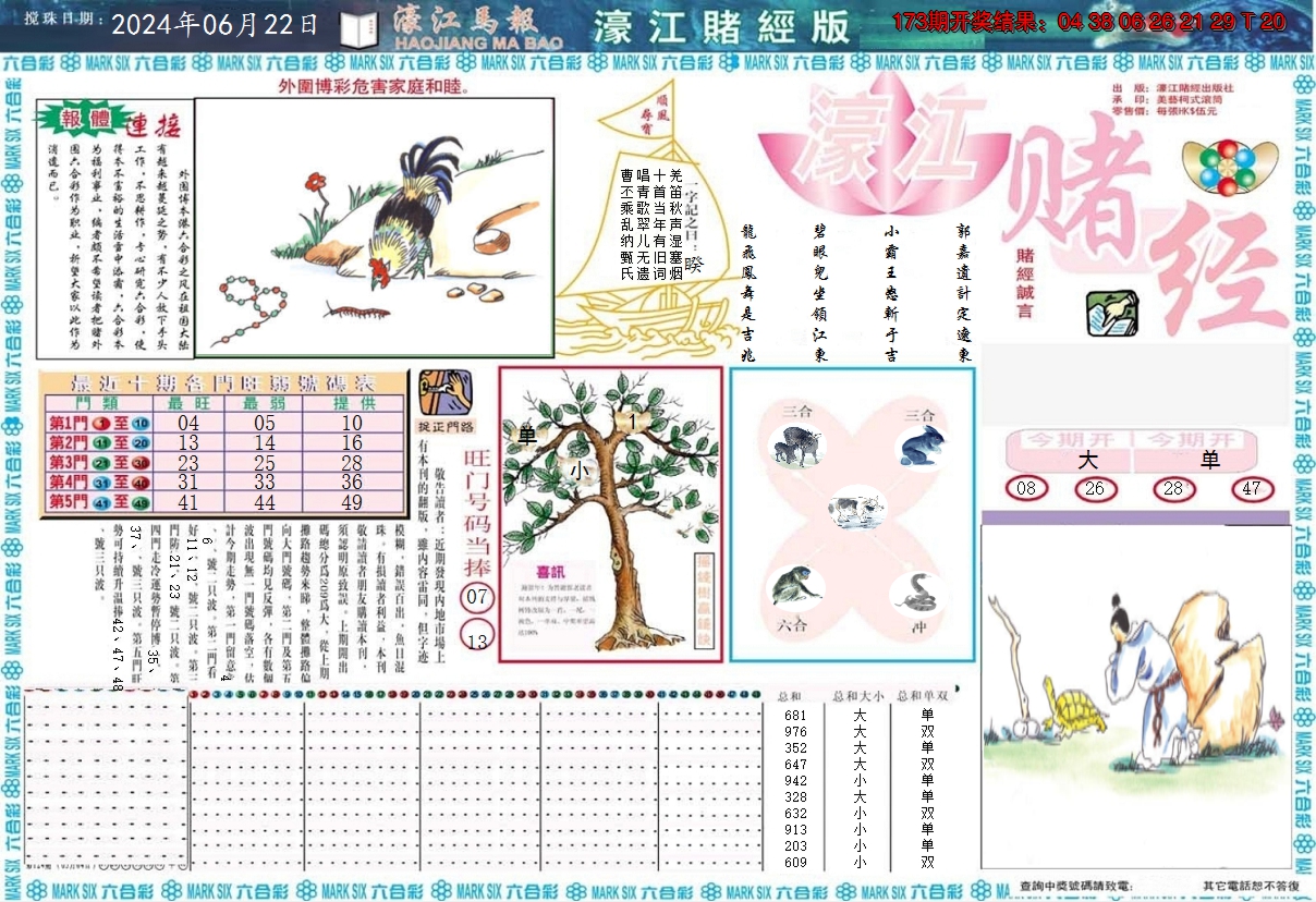 2024174期濠江赌经A