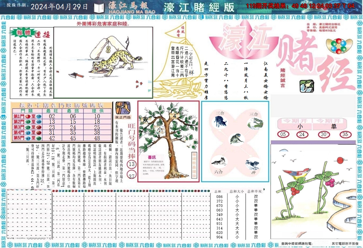 2024120期濠江赌经A