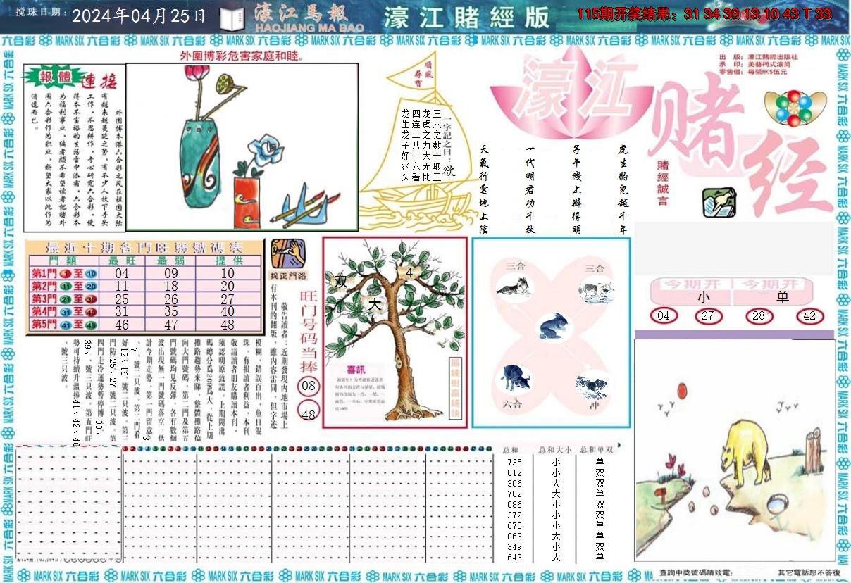 2024116期濠江赌经A