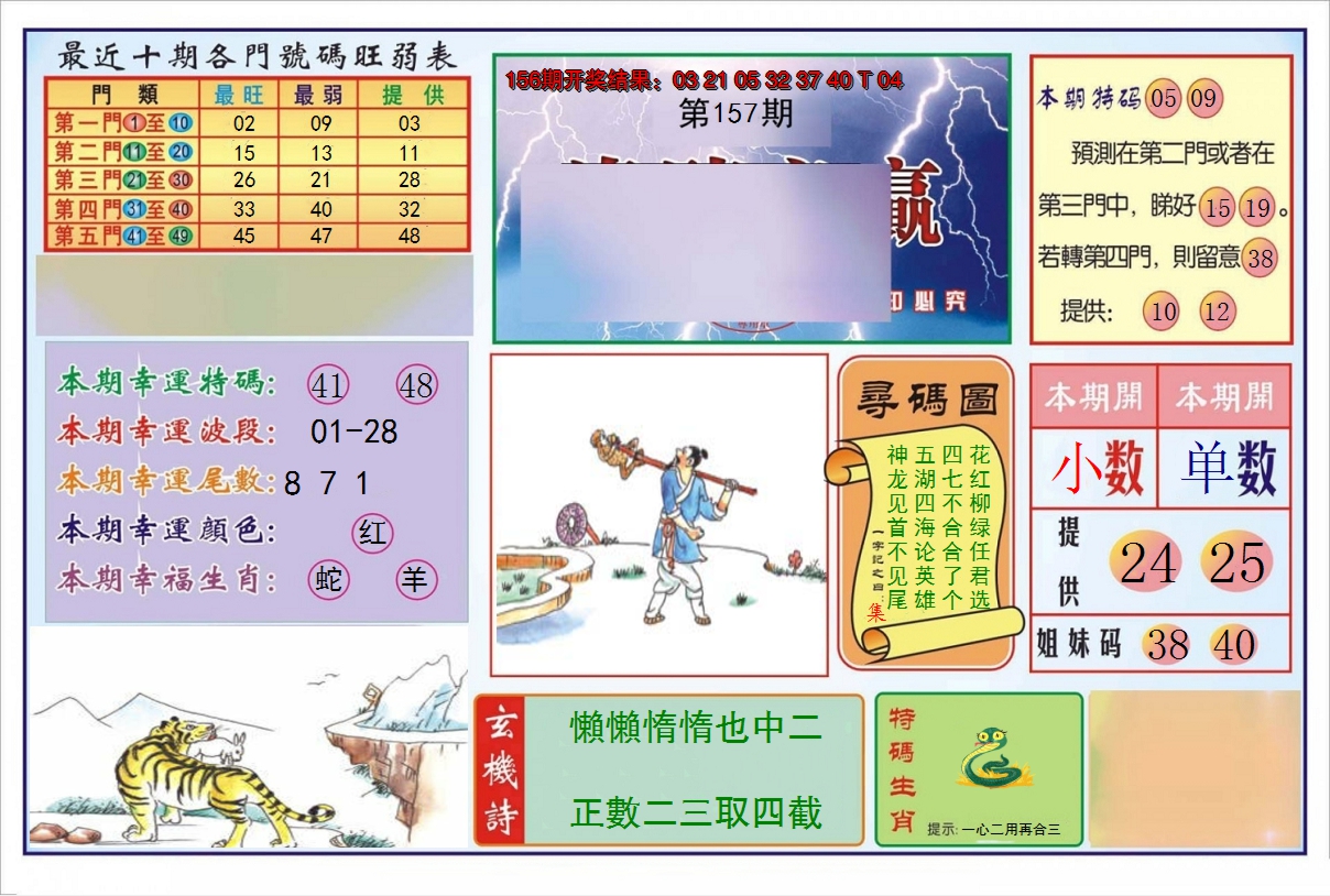 2024157期逢赌必羸