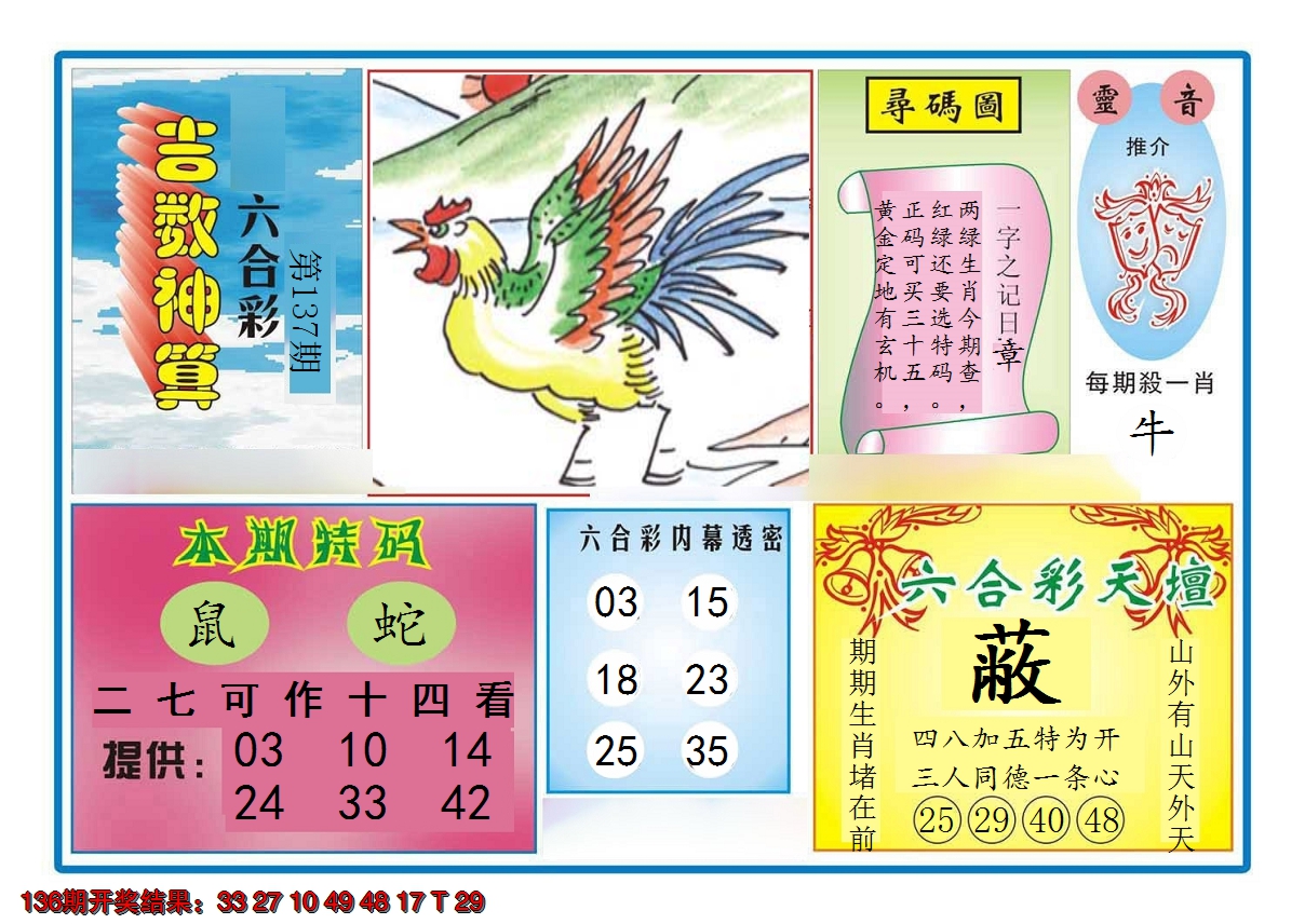 2024137期吉数神算