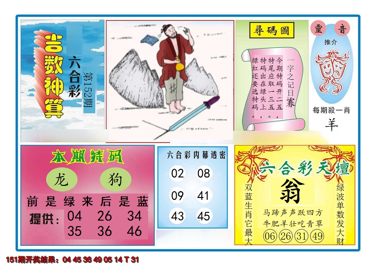2024152期吉数神算