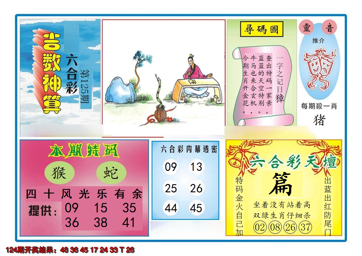 2024125期吉数神算