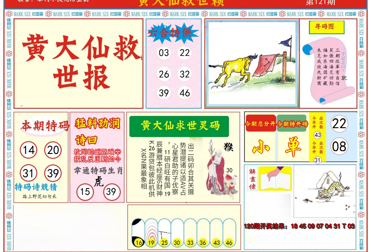 2024121期新黄大仙救世A