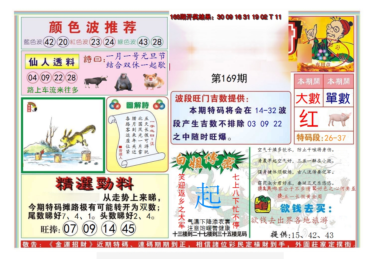 2024169期金运招财