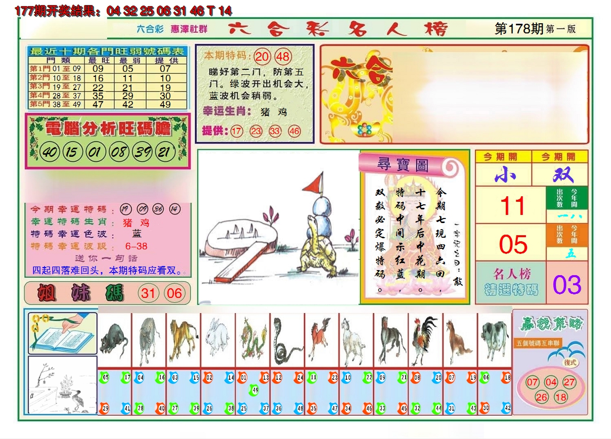 2024178期名人榜A