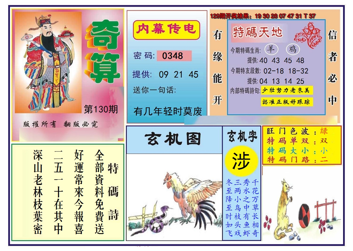 2024130期奇算