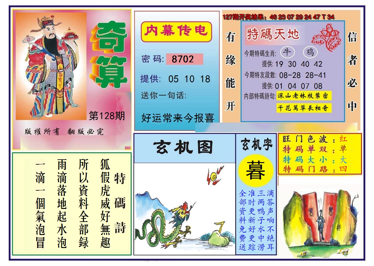 2024128期奇算