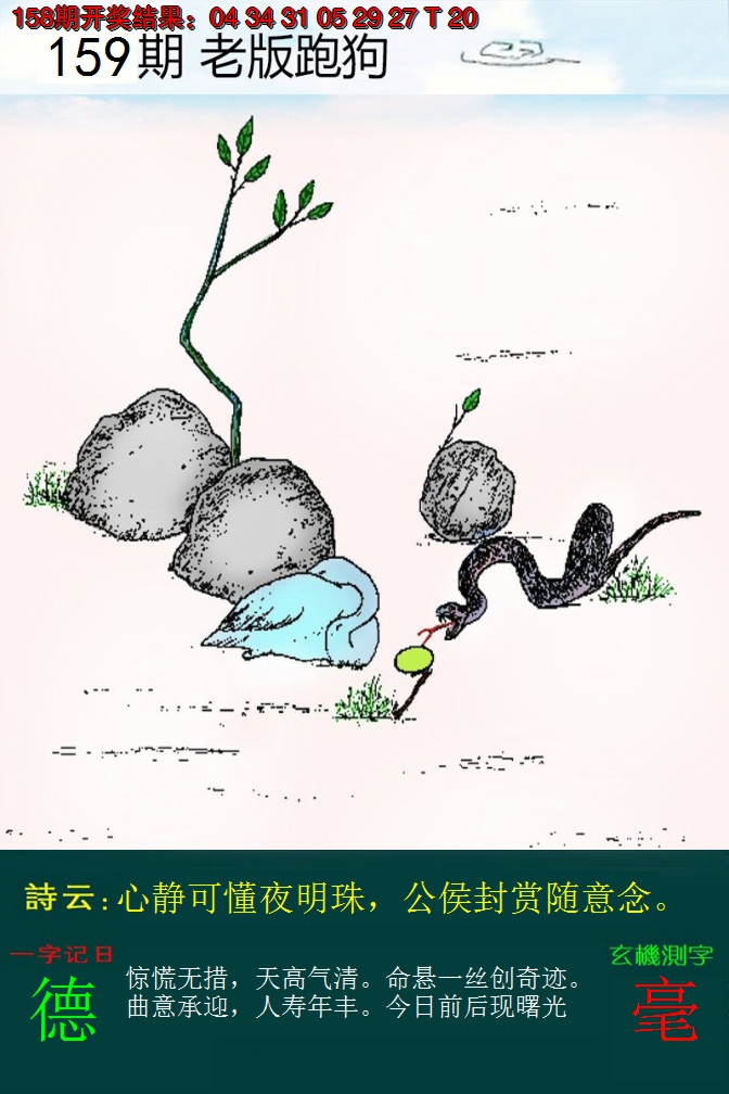 2024159期老版跑狗