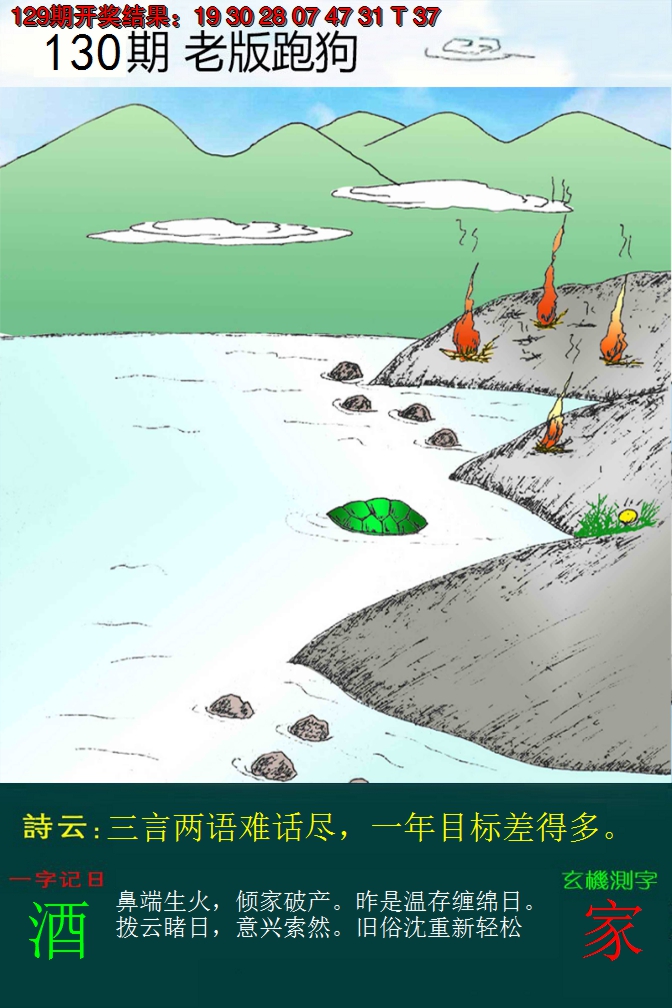 2024130期老版跑狗