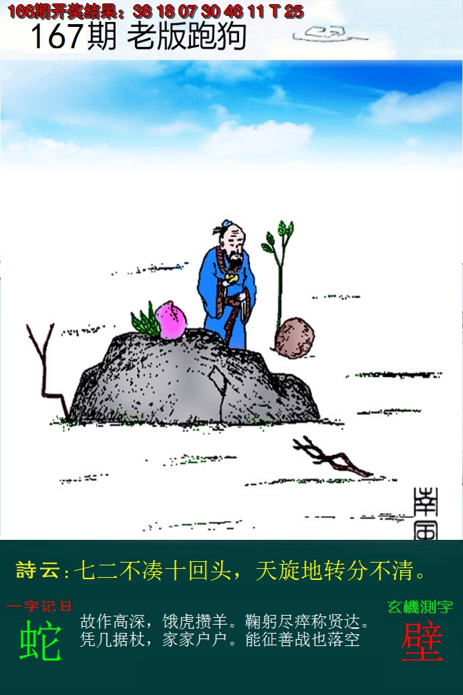 2024167期老版跑狗