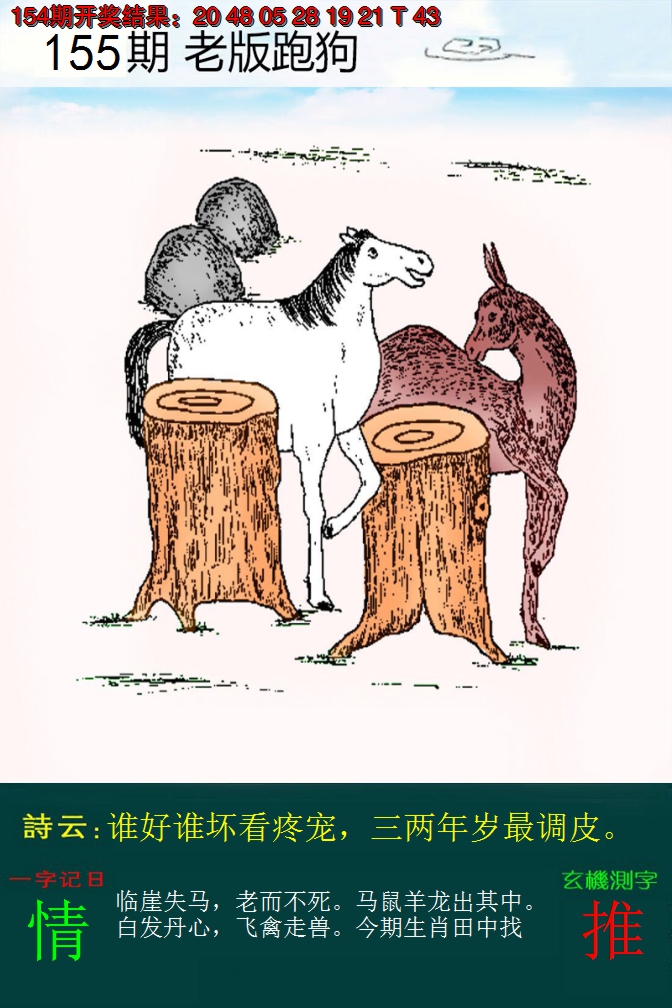 2024155期老版跑狗