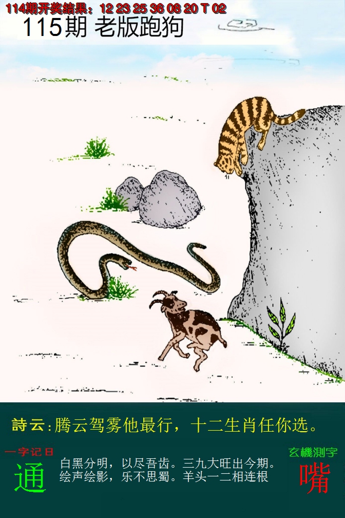 2024115期老版跑狗