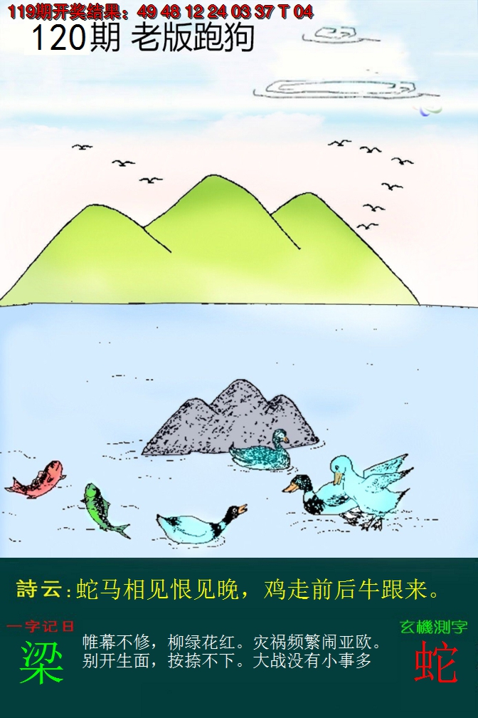 2024120期老版跑狗