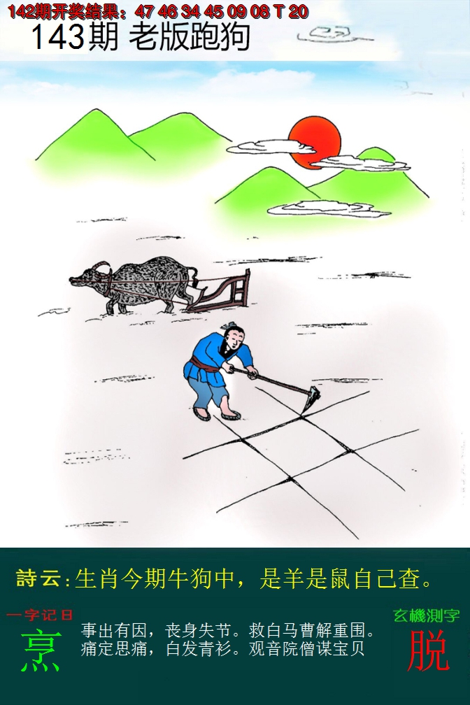 2024143期老版跑狗