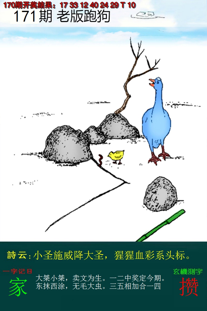 2024171期老版跑狗