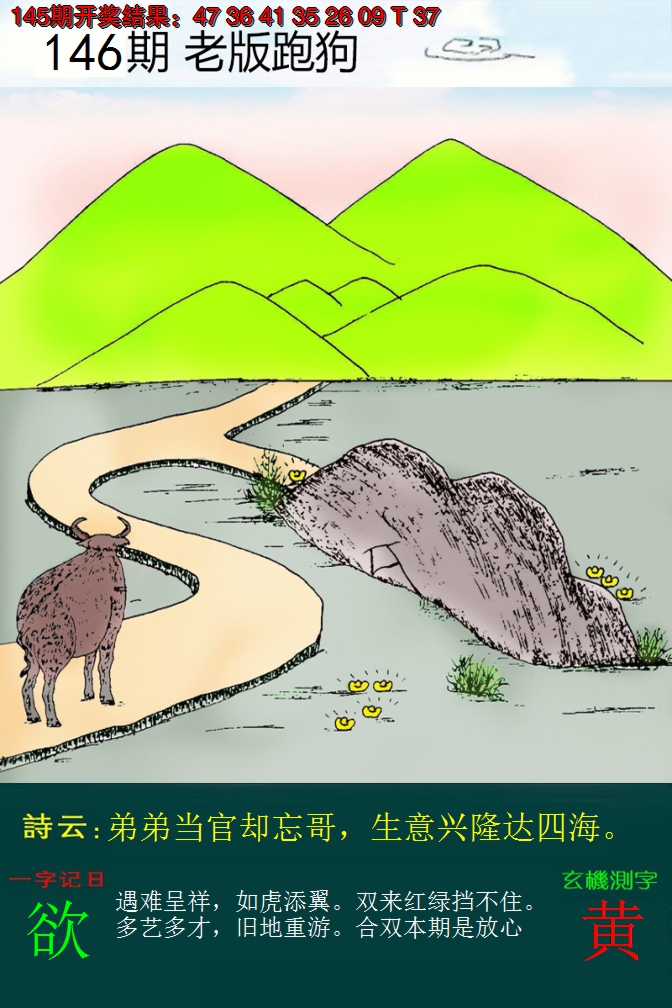 2024146期老版跑狗