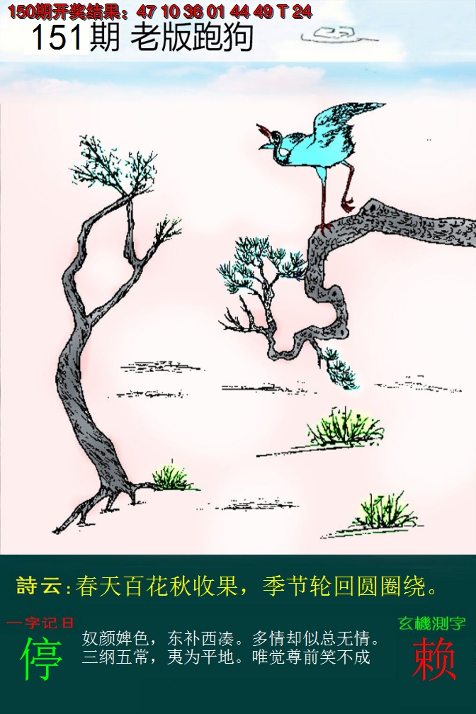2024151期老版跑狗
