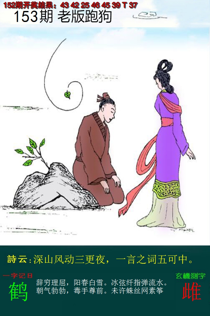 2024153期老版跑狗