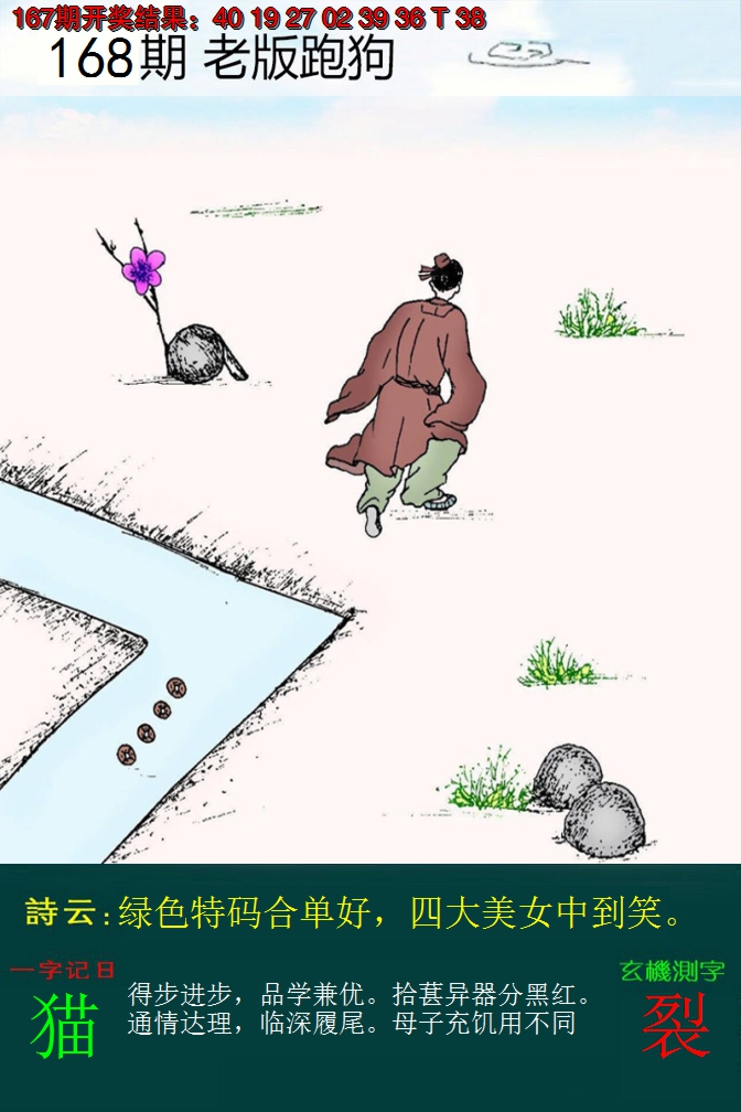 2024168期老版跑狗