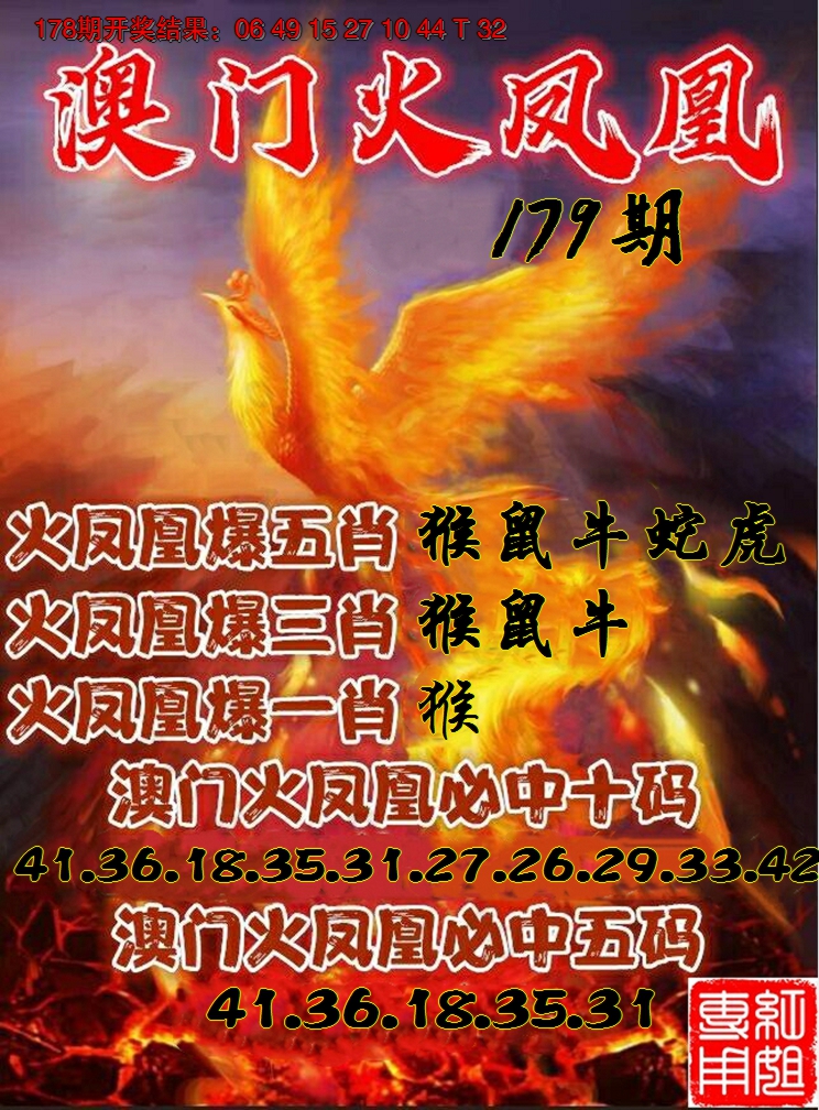 2024179期火凤凰