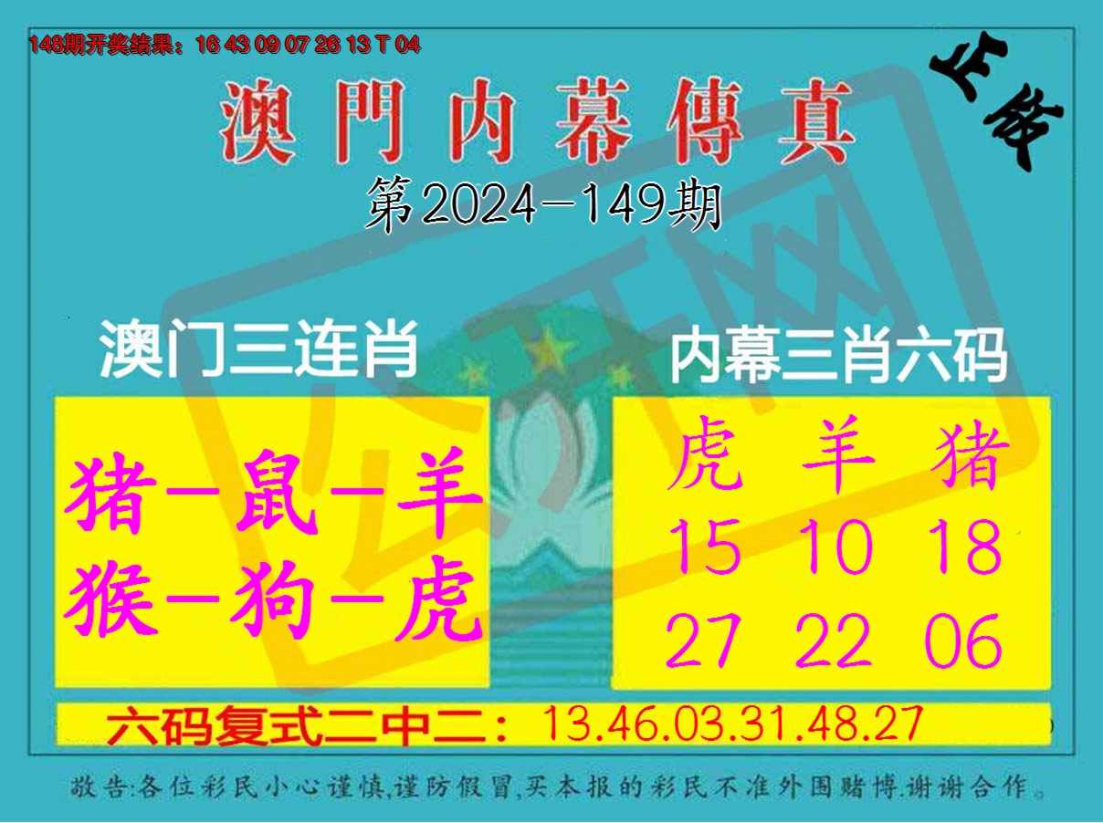 2024149期内幕传真三肖版
