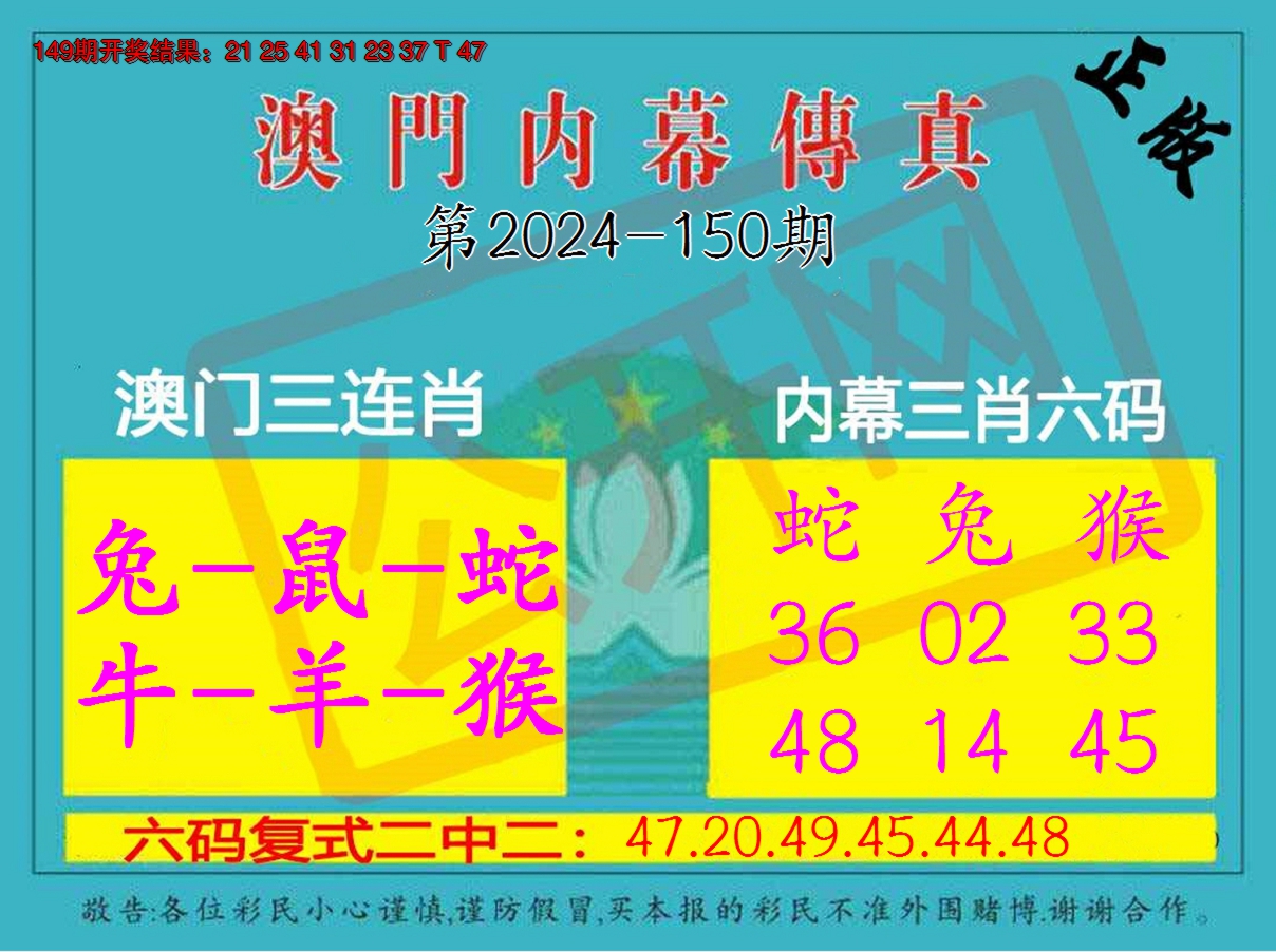 2024150期内幕传真三肖版