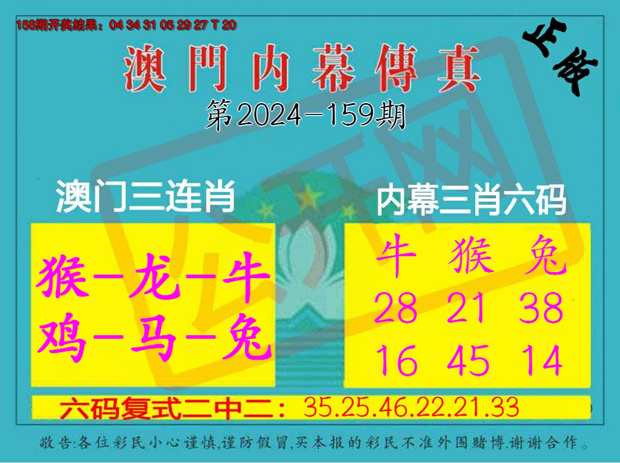 2024159期内幕传真三肖版