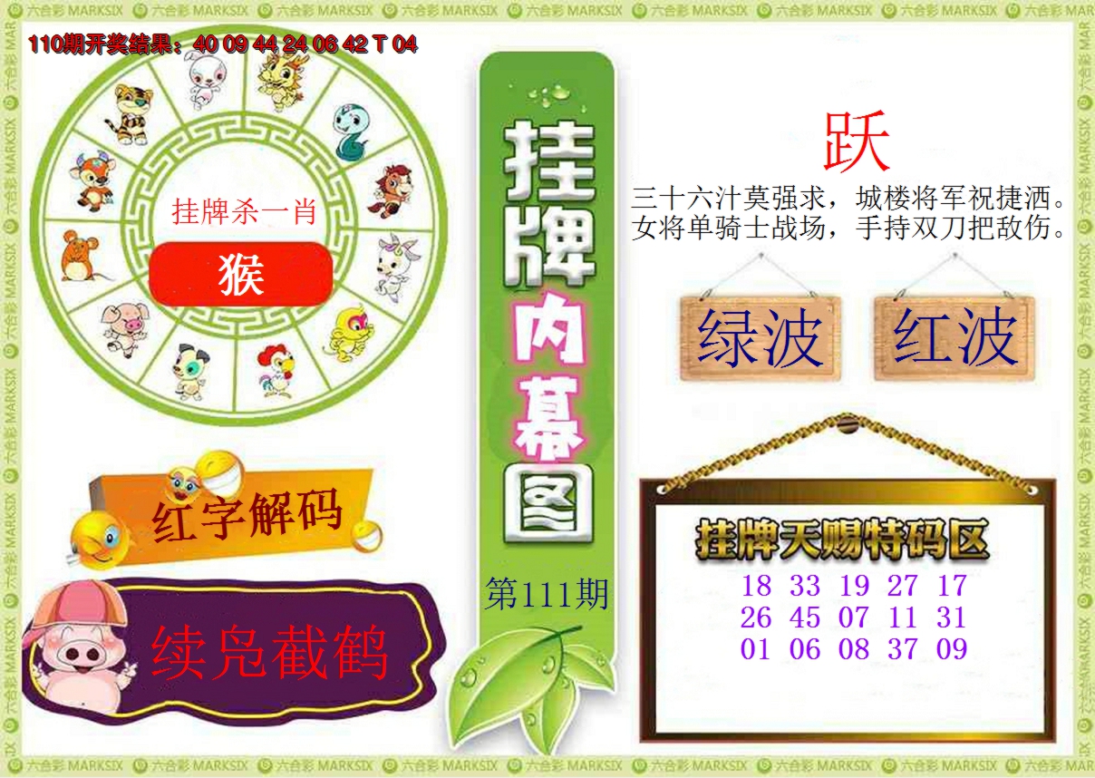 2024111期挂牌内幕图