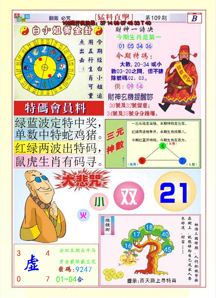 2024109期猛料直击B