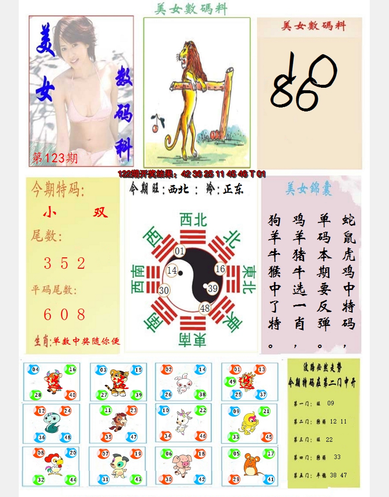 2024123期美女数码料