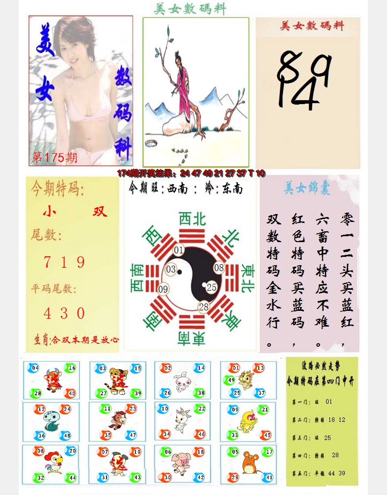 2024175期美女数码料