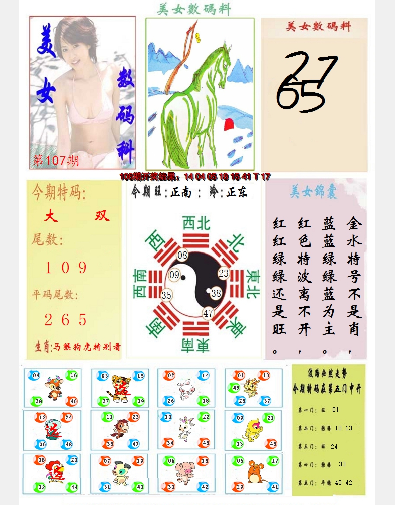 2024107期美女数码料