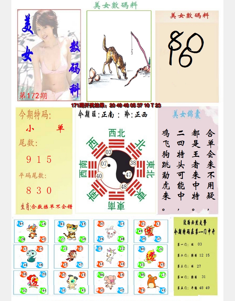 2024172期美女数码料